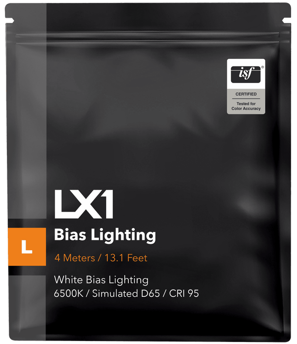 LX1 Bias Lighting CRI 95 6500K Simulated D65 White Bias Lights - MediaLight Bias Lighting