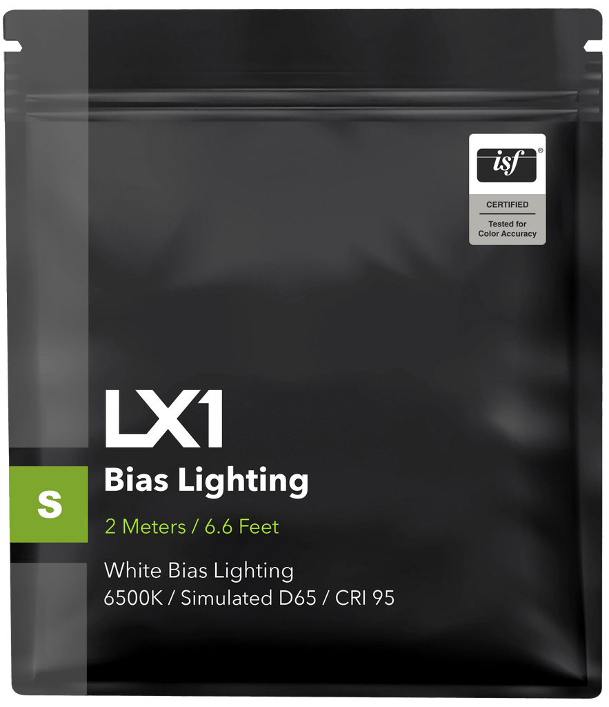 LX1 Bias Lighting CRI 95 6500K Simulated D65 White Bias Lights - MediaLight Bias Lighting