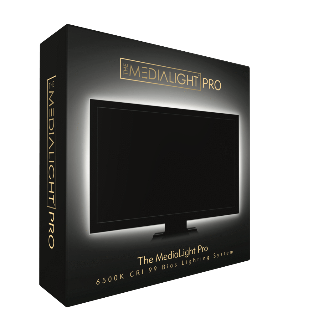 The MediaLight Pro 6500K CRI 99 Ra Bias Lighting System - Bias Lighting 